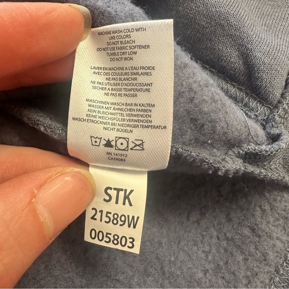 Noble Outfitters Crewneck Sweatshirt Pullover Blue Cotton Blend 1X - Picture 7 of 9